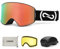 COPOZZ Photochrome Skibrille, kontrastverstärkende OTG-Snowboardbrille für Herren, Damen, Jugendliche, magnetische und 100% UV-Schutz, Schneebrille, 22101 P1