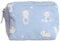Trousse de Toilette en Toile Ours Baby 15 x 12 x 6 cm Bleu et Rose, Multicolore, Trousse de Toilette - Maquillage - Voyage - Trousse