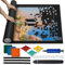MOZOOSON Tappeto Puzzle per 1500 Pezzi, Tappetino Puzzle, Portatile Puzzle Mat Roll, Tappeto Puzzle Feltro con 6 Puzzle Sorter Accessori, Tappeto Puzzle Bambini Adulti per Riporre Puzzles