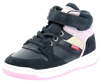 Kickado, Sneakers Hautes Mixte, Marine Rose, 24