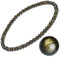 EUMENIDES Women's Natural Stone Bracelet, 7.45IN(19cm), 4/6MM,Tourmaline, Obsidian, Agate, Crystal, (Gold Obsidian，4MM)
