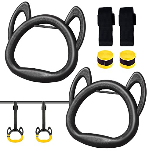 Turnringe Kinder: Indoor Kinder Gymnastik Griffringen Turnringe für Kinder,Gymnastik Ringe für Kinder Bars Professionelle Fitness Ringe Kinder Home Exercise Ringe, Anti-Rutsch Hängende Gym Ringe