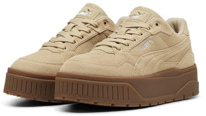PUMA Damen Karmen II Idol Suede Sneakers 40 Toasted Almond Beige ┃Basic Sneakers Damen