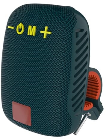 Plyisty Tragbarer Bluetooth-Lautsprecher für Fahrrad, IPX5 Wasserdichter Fahrradlautsprecher, 3 Stunden Spielzeit, Unterstützt FM-Radio, U-Disk, für Fahrradfahren (Dunkelblau)