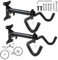 YedZen 2Pcs Bike Wall Mount Hanger Rack, Adjustable Wall Mounted Bicycle Storage Rack with Hook, Bike Hanger with Foam Padded Protective Protective for Indoor or Garage, Road Bike Mountain Bike