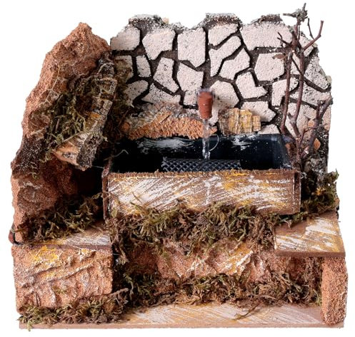 Holyart Fontaine avec Pompe 15x20x15 cm crèche 12-14 cm