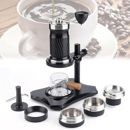 Tragbare Espressomaschine, 9–12 Bar Manuelle Espressomaschine Mit Aufbewahrungstasche, 100 Ml Wassertankkapazität Und Anpassbarer Wassertemperatur, Sorgt Für Besten Geschmack, Für Reisen,Camping