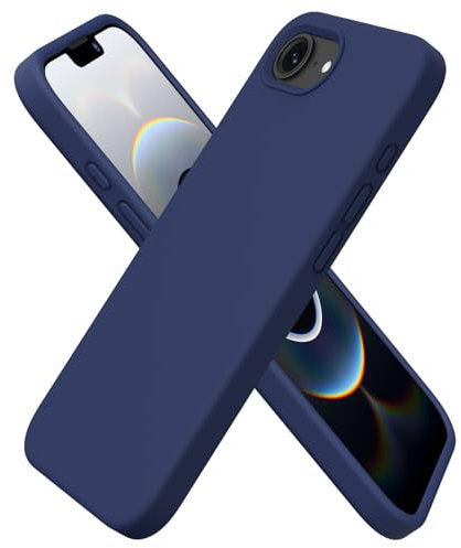 ORNARTO für iPhone 16e (2025) Hülle Silikon 6,1 Zoll, dünne Handyhülle iPhone 16e aus flüssigem Silikon, Kratzfeste und stoßfeste Schutzhülle iPhone 16e Case(2025) - Dunkelmarine