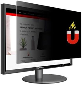 Removable Computer Privacy Screen Filter Compatible with 27 inch Monitor,Frameless Monitor,Touch Screen Monitor-16:9 Aspect Ratio - Easy On/Anti-Glare/Anti-Scratch/UV-Blocking/Screen Privacy