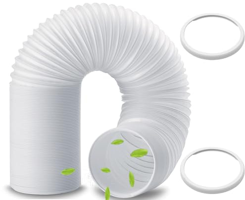 Tuyau d'évacuation de 1,5 m pour climatiseurs, sèche-linge et déshumidificateurs, 15 cm de diamètre, matériau PP, idéal pour climatiseurs, hottes et plus encore