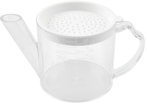 Gravy Fat Skimmer, 500ml Plastic Jug with Measurment Markings for Ease of use, Oil Gravy Separator Grease Separator Cup for Home Sauce Containers