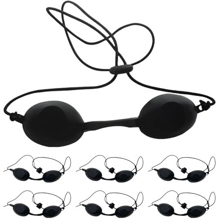 10 Stück Solarium Brille,Uv Schutzbrille,Light Red Rotlichtlampe,Augenschutz Infrarot Led,Rotlicht Therapy Augenklappe Eye,Für Glasses Goggles Protection,Schutz Solariumbrille Augenklappen
