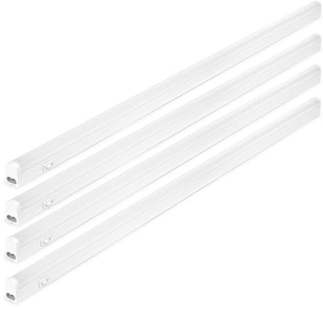 NCC-Licht 4 x LED Unterbauleuchte Lightbar Connect Linex 86cm Weiß IP20 15W 1650lm Warmweiß 3000K mit Schalter