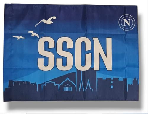 Bandiera napolii, 140 x 90 cm, con Asola per Asta