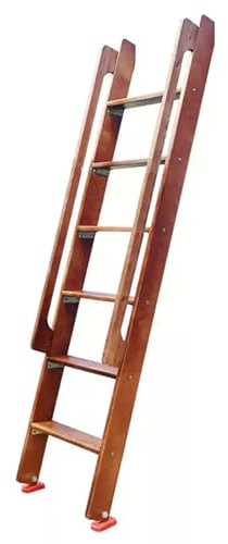 49 59 69 79 89 Nur Doppel-Etagenbettleiter/Schrägleiter, Mit Handläufen, Etagenbetten, Wohnmobilleiter/Holzleiter Für Wohnmobil-Loft-Fenster(Brown,125cm(49 1/5inch))