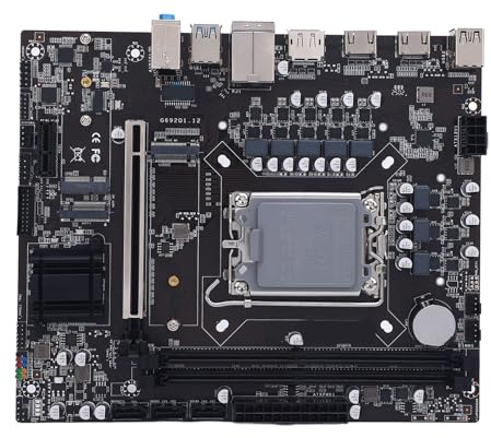 Jiawu Placa Base para Juegos, Placa Base Dual DDR4 SDRAM ATX, WiFi, Ranura NVME M.2, SATA 3.0 6 GB/s, Zócalo LGA 1700, Compatible con I3 I5 I7 I9 12.a 13.a 14.a Generación