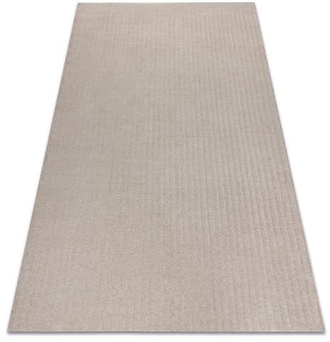 rugsx Wollteppich TEXTURA 488.25.LA110 OSTA - modern - Linien, strukturell grau/beige 200x300 cm