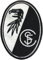 Flaggenfritze Aufnäher SC Freiburg - 7 x 8 cm + gratis Aufkleber
