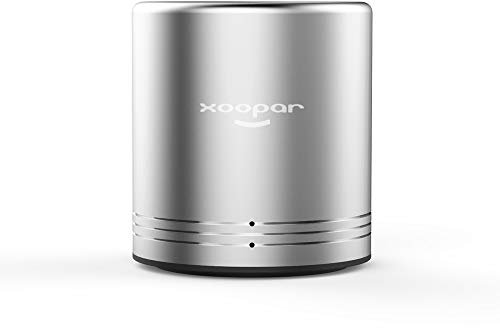 Xoopar - Volcano 2 - Enceinte bluetooth ultra compacte - Haut parleur mono sans fil 3 W - Mini enceinte connectée portable - Option Mains Libres - Couleur Argent