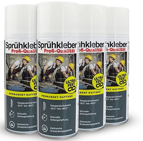 Big Difference Sprühkleber mit variablem Sprühkopf Ventil 400ml Aerosol (6x Sprühkleber mit variablem Sprühkopf)…