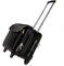 RICHSIGN LEATHER ACCESSORIES 42 Ltrs Cabin Size Leather Laptop Roller Cases Trolley Bags, BLACK, M, Luggage
