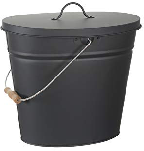 HERSIG - Accesorios Chimenea | Cubo Metalico Cenizas con Tapa