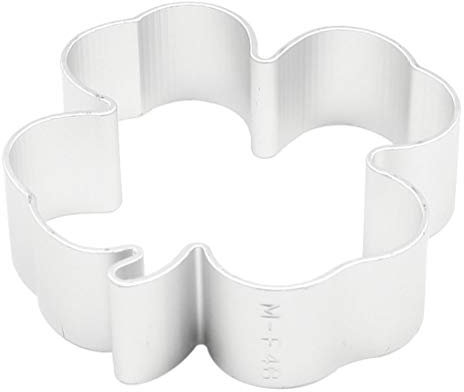 Backwaren 4 Blatt Kleeblatt Form Keks Ausstecher Backform Silber