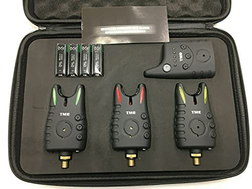 TMC 3 x kabellose Bissanzeiger & Empfänger, 8 rollende LEDs, Dropbacks, Empfänger-Taschenlampenanschlüsse, Lautstärke, Ton, Vibration, wasserdicht, Memory-LED,
