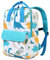 VASCHY Schulranzen für Mädchen, Jungen, Kindergarten, leicht, wasserdicht, Rucksack für Kinder, Mädchen, Jungen, 4 – 6 Jahre, niedlich, Rucksack, Vorschule, Schultaschen mit Brustgurt, Weißer