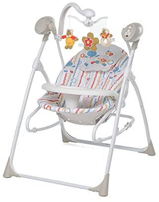 Foppapedretti Sdraietta Altalena Carillon, Dondolo Musicale con diverse Melodie, per Bambini dalla nascita a 9 Kg, Dispositivo di Movimento della seduta, Telecomando per attivazione a distanza, circus