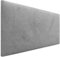 DHOME Kopfteil aus Kunstlederoder Stoff AQUALINE Glatt mit Beinen Kopfteil gepolstert Luxusbett Kopfteil (Stoff Grau, 90cm (Betten 70/80/90))