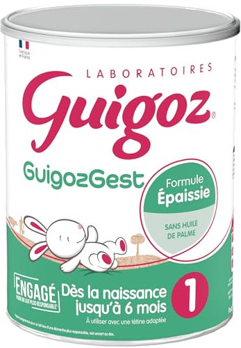 GUIGOZ GUIGOZGest 1 Lait bébé en poudre 1er âge - de 0 à 6 mois - Boîte de 830g