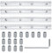 4 Stück Streckenverbinder Profilverbinder, Alu Profil Schrauben Profilverbinder für Konstruktionsprofile Innenverbinder Aluminiumprofil für T-Nut der Serie 40x40