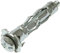 AERZETIX - C57422 - Lot de 10 Chevilles d'expansion Ø8x35 mm pour plaques de plâtre Corps Creux en métal - avec vis M4 - Fixation en cloison sèche - Couleur Argent