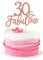 Blumomon 3 Pack 30 & Fabulous Cake Topper Rose Gold Glitter Cheers to Happy 30th Birthday Cake Toppers Thirty and Fabulous Cake Pick Decorations for 30th Wedding Anniversary Birthday Party Supplies