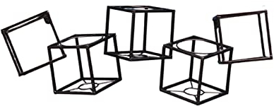 YANYUESHOP Étagère à vin à Cadre carré en métal Organisateur de Porte-Bouteilles Mural pour comptoirs de Cuisine Table Top Garde-Manger Barres de réfrigérateur (Noir)