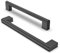 FURNIWARE Paquete de 10 tiradores de gabinete, manijas de cajón de hardware, manijas de puerta de armario de cocina de acero inoxidable, negro mate, centro de agujero de 192 mm