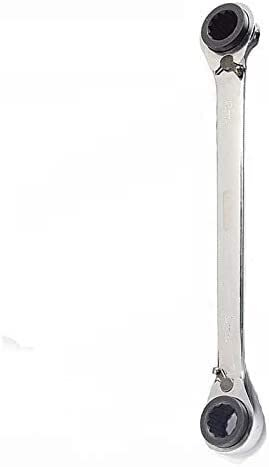 SKUZA Ringschlüssel, Ringmaulschlüssel 4 in 1 Doppelendschlüssel Doppelring-Ratschenschlüssel Metrisch for Reparieren (12MM*13MM & 14MM*15MM)