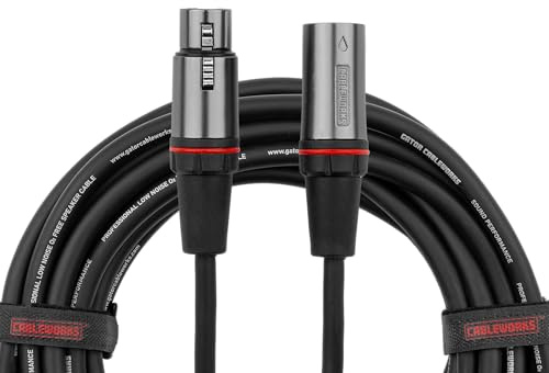 Gator Cableworks GCWH-XLR-30 Headliner Mikrofonkabel 9 m – Stecker – robust & flexibel