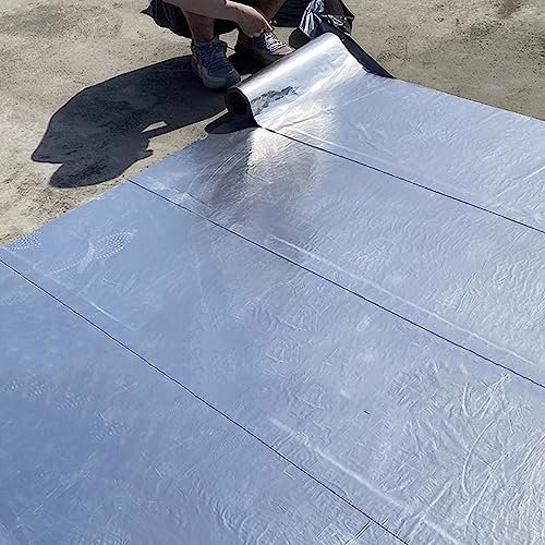 ZHUOZ1T Selbstklebend Asphalt Wasserdichtes Dach Reparaturband,Dachfilz,Dach Unterspannbahn,Aluminiumfolie Tape,Wasserdichtes Thermoisolierung,für Pool,Haus,Dachrinne,Boot (1x10m)
