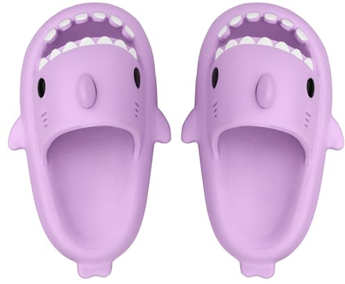 Lanivic Ciabatte Squalo Ragazzi Ragazze Scarpe da Spiaggia e Piscina Cartone Estive Open Toe Bambini Pantofole da Bagno Interno E da Esterno