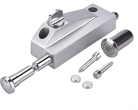for HPLIVE White Multi-Purpose Door Bolt, Key Locking Door Bolt Security, Wooden Door Floor Lock Spring Bolt Lock Door Bolt Lock Floor Bolt Lock