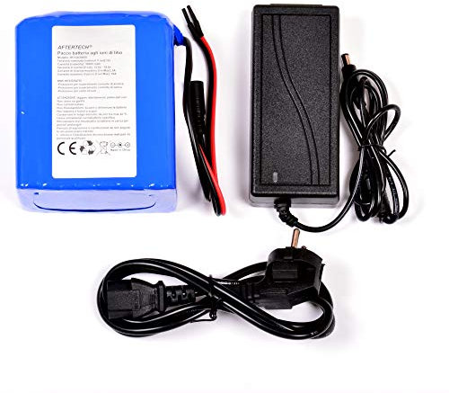 AFTERTECH PACCO BATTERIA PILA 12V 30000mAh 30Ah RICARICABILE AL LITIO 115x99x66mm F2C2