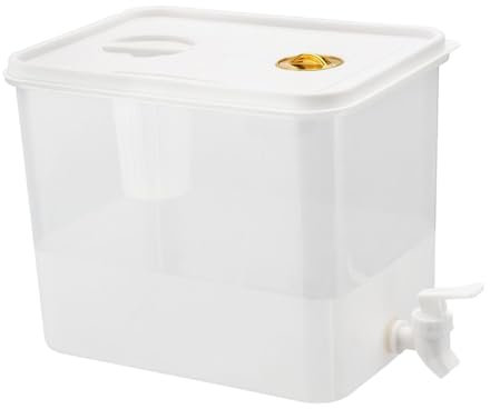 Milageto Hervidor frío con Grifo, dispensador de Bebidas para Nevera, contenedor, hervidor de Agua, Barril de Jugo, dispensador de Bebidas para Fiestas, 10L
