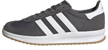 adidas Uomo Run 70S 2.0 Shoes, Grey Strata/Cloud White/Gum, 44 EU
