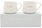 Widdop Bambino Set of 2 Mummy and Daddy Mugs - Stoneware Ceramic Mug - White Colour - Coffee Mug Tea Hot Drinks - Approx 350ml - Gift for Newborn New Parents Baby Shower Present