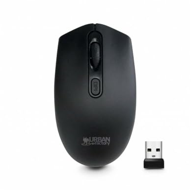 Urban Factory Souris sans Fil FCM01UF Noire 1600 dpi
