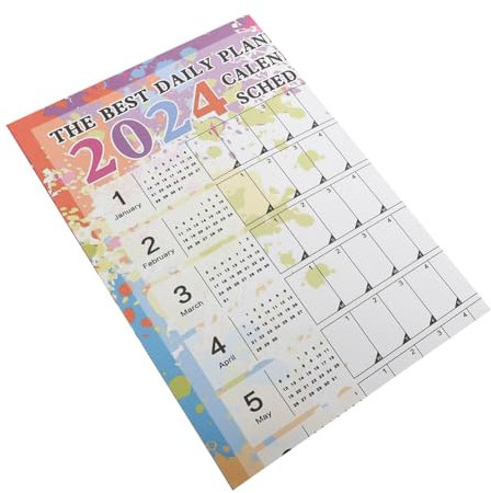 FUNOMOCYA 1satz Jahresplaner Wandkalender Kreativer Papierkalender Für Zuhause Übersichtliche Agenda Praktischer Terminplaner Für Effektives Zeitmanagement Und Organisationshilfe