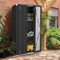 YODOLLA Gartenschrank, 177.5 x 76 x 55.6 cm Geräteschuppen Metall, Wetterfest Outdoor-Schrank Lagerschuppen Hohe für Hinterhof, Terrasse, Rasen, Grau