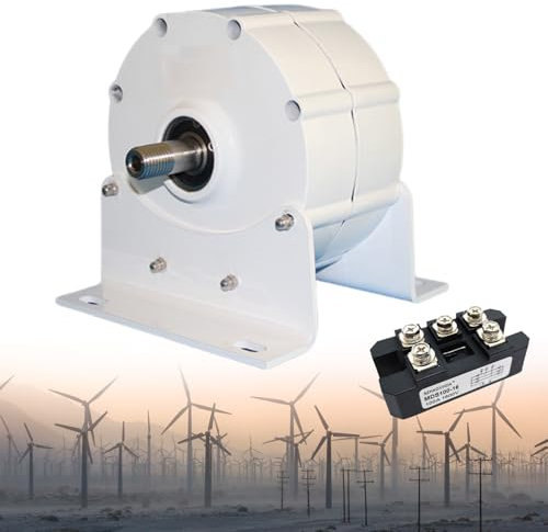 12 V, 24 V, 48 V Lichtmaschine Mit Niedriger Drehzahl, 1000 W Permanentmagnetgenerator, Mit Gleichrichter, 600 U/Min, 90 % Umwandlungsrate, Geeignet Für Windantrieb, Wasserantrieb Usw.,48V